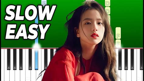 Jisoo Flower Slow Easy Piano Tutorial Youtube