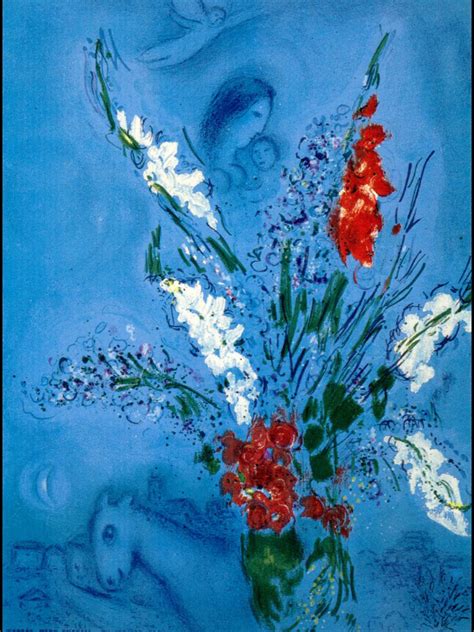 Marc Chagall (1887-1985) | Flowers and lovers | Tutt'Art@ | Masterpieces