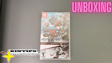 Kintips Unboxing Ys IX 9 Monstrum Nox Pact Edition NISA Falcom Nintendo