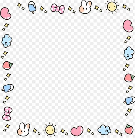 Free Download Hd Png Kawaii Cute Adorable Bunny Pastel Love Heart