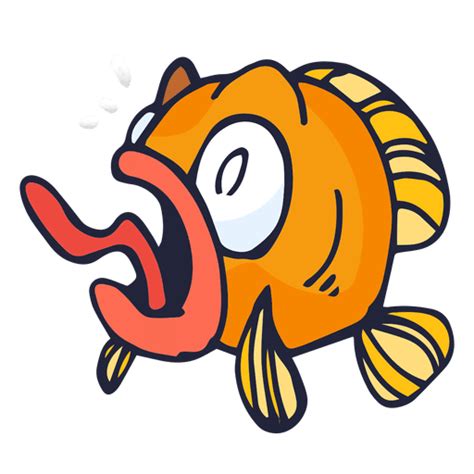 Download Vector - Orange fish cartoon - Vectorpicker