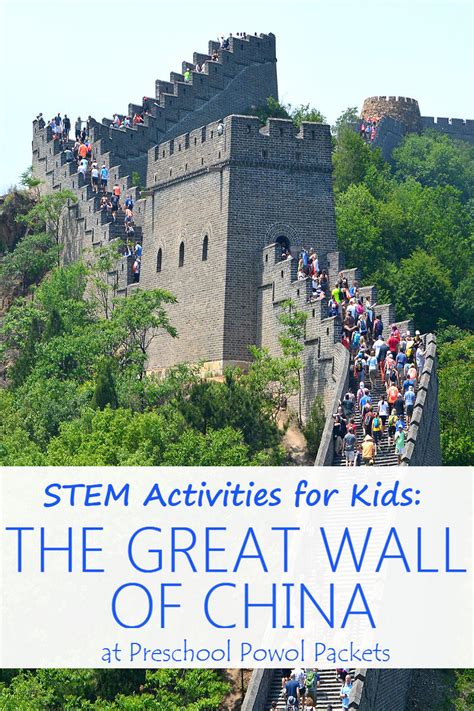 Stem Activities For Kids Great Wall Of China Challenge Preschool