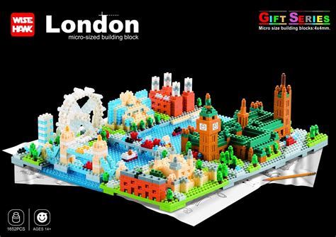 WISEHAWK Architectural Reproduction to build with nanoblocks. London ...