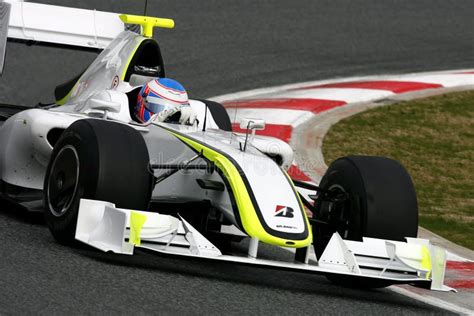 F1 2009 - Jenson Button Brawn GP Editorial Stock Image - Image of test, bgp001: 10633694