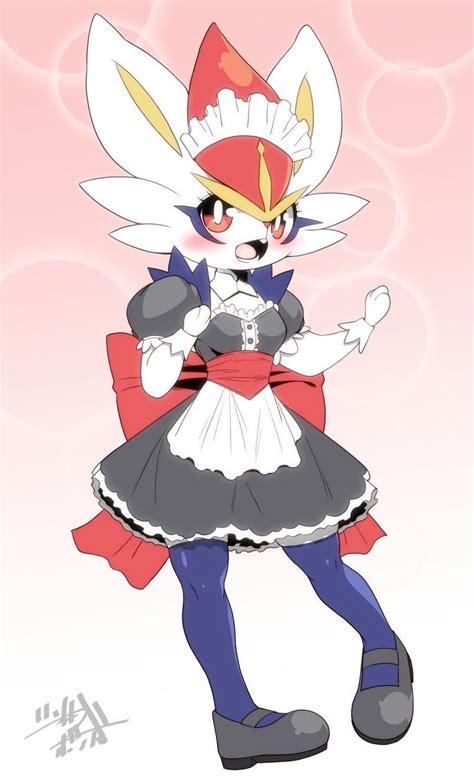 Maid Cinderace By Syourinbonzu Pokémon Sword And Shield In 2021 Cute Pokemon Pokemon