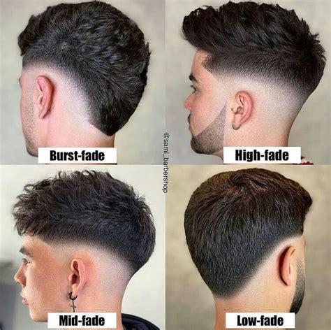 Mens Hairstyle Burst Fade High Fade Mid Fade