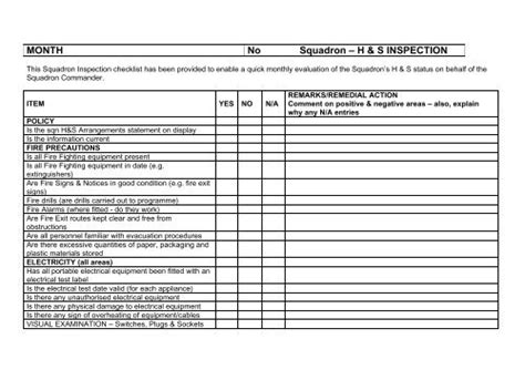 Workplace Safety Inspection Checklist