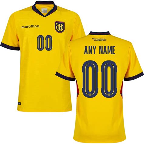 ecuador worldcup  customize home jersey yellow ogasports