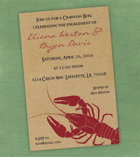 Crawfish Boil Invitations Free Printable Printable Calendars At A Glance