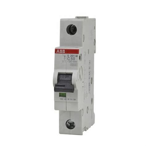 ABB System Pro M S200 50A 10kA Single Pole 3 Phase MCB Type C