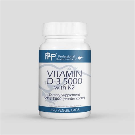 Vitamin D3 5000 With K2 Professional Health Products®