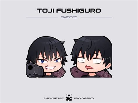 Toji Fushiguro Emotes twitch/discord/youtube Pack Jujutsu Kaisen - Etsy