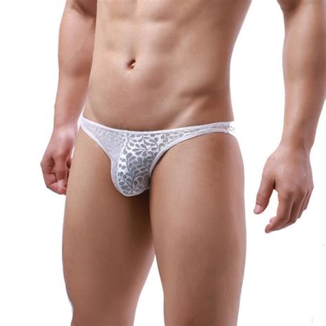 Boxer Shorty Culotte Transparente En Dentelle Imprim E Pour Homme Et