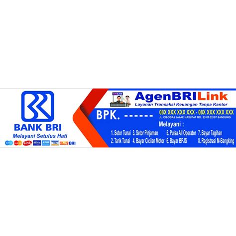 Jual Spanduk Banner Bank BRI Link Indonesia Shopee Indonesia