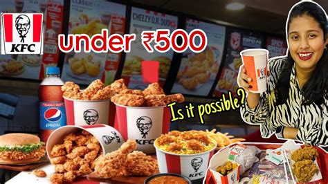 Eating Kfc Under Rs Food Challenge Kfc New Launch Cheapest