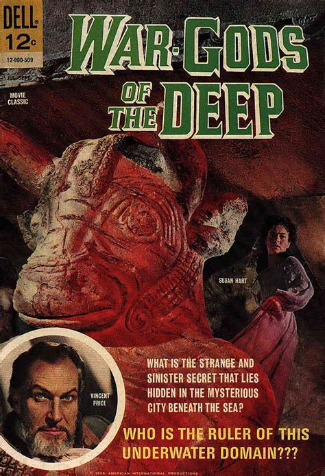 war gods   deep  vg dell  grade comic vincent price