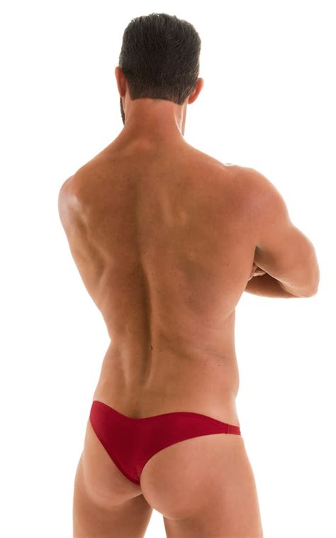 Tanga Cheekini Bikini In Ruby Red Skinzwear