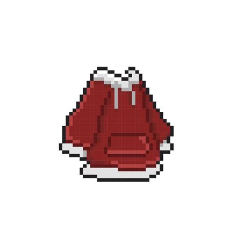 Red Hoodie Jacket In Pixel Art Style 22152504 Vector Art At Vecteezy