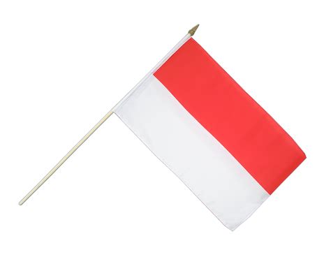 Indonesia Hand Waving Flag 12x18 Maxflags Royal Flags