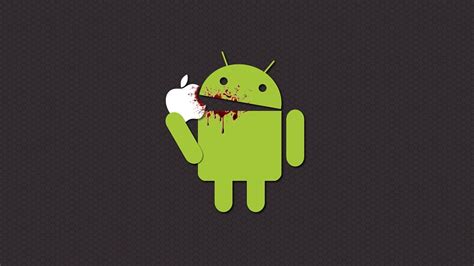 Android Logo Vs Apple Hd Apple Wallpapers Hd Wallpapers Id