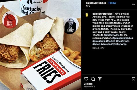 Kfc Is Bringing Back Their Chicken Wraps And Introducing An Enormous