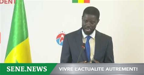 Suivez Le 1er Discours Du Président Du Sénégal Bassirou Diomaye Faye