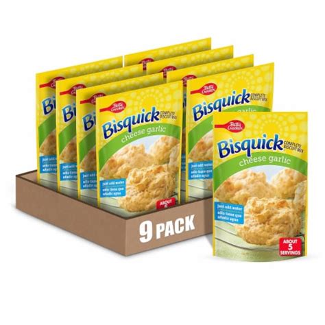 Betty Crocker Bisquick Complete Cheese Garlic Biscuit Mix 7 75 Oz Pack Of 9 7 76 Ounce Pack