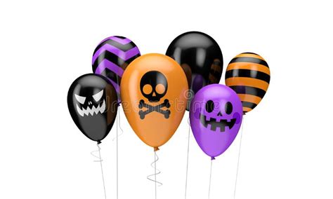 Halloween Balloons. Happy Halloween Decotation Stock Illustration ...