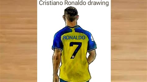 How To Draw Cristiano Ronaldo Wearing Al Nassr Jersey Back How To