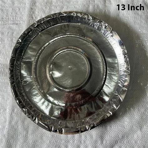 Inch Silver Foil Paper Plate At Rs Piece Silver Paper Dish In