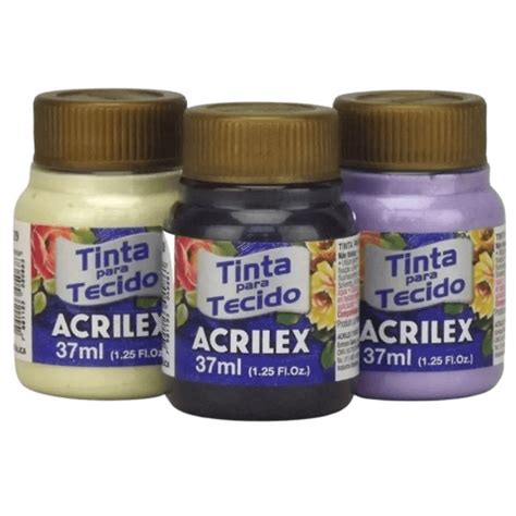 Tinta Para Tecido Met Lica Acrilex Ml Artefatos De Madeira Suely