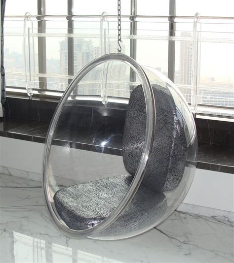 Transparent Bubble Shape Hanging Acrylic Chair, For Home, Size ...