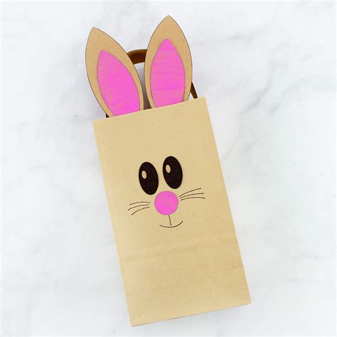 How To Make The Easiest Paper Bag Bunny Craft