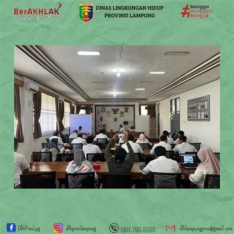 Kepala Dinas Dlh Prov Lampung Memimpin Rapat Penyusunan Daya Dukung Dan