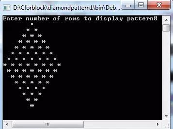 Program To Display Combined Pyramid Pattern In C Using While Loop