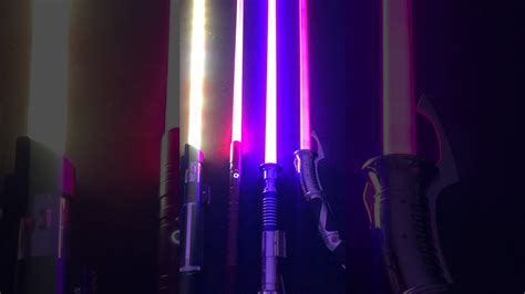 Star Wars Lightsaber Comparison Proffie Neopixel Rgb Imperial Workshop Xenopixel Hasbro Black