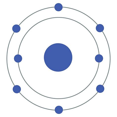 Oxygen Atom Bohr Model