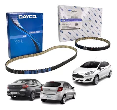 Kit Correia Dentada E Correia Bomba Óleo Ford Ka new Fiesta