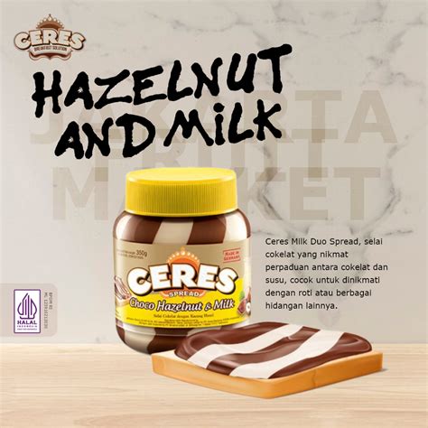 Jual PROMO CERES SPREAD ALL Varian Choco Double Hazelnut Milk Selai