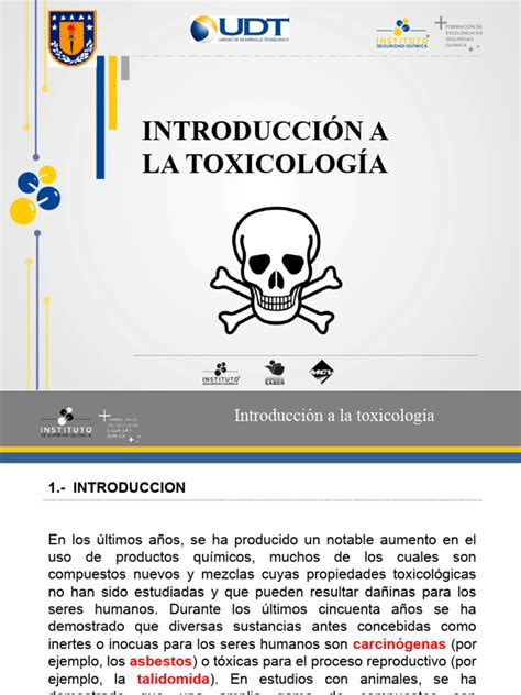 Modulo 3 Introducción A La Toxicología 2016 Pdf Toxicología Toxicidad