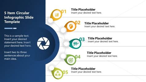 5 Item Circular Infographic Slide PPT Template SlideModel