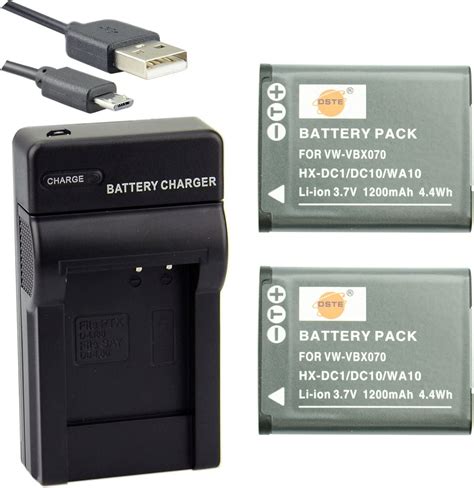 Amazon DSTE VW VBX070 Li Ion Battery 2 Pack And Micro USB