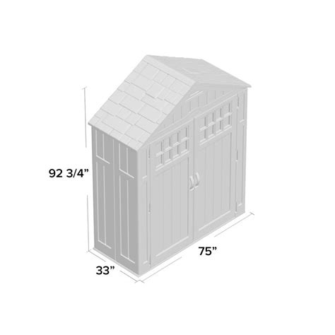 Suncast Everett Outdoor Ft W X Ft D Plastic Storage Shed