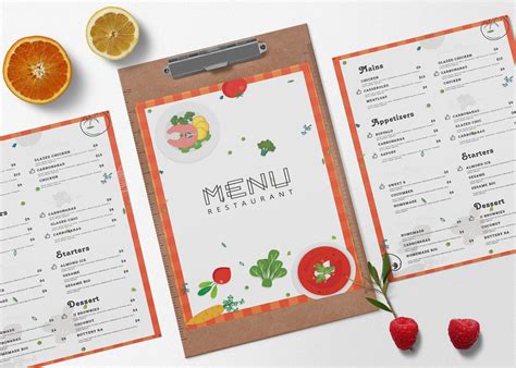 Food Restaurant PSD Menu Template 99Effects