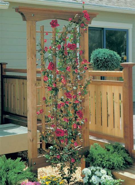 26 Functional DIY Rose Trellis Ideas | Balcony Garden Web