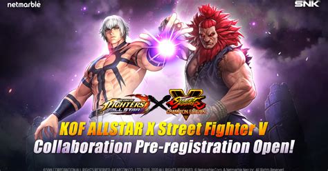 King Of Fighters Allstar Opens Street Fighter V Pre Registration