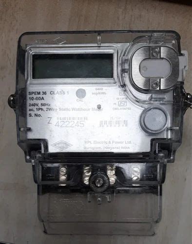 Hpl Single Phase Energy Meters Model Name Number Spem