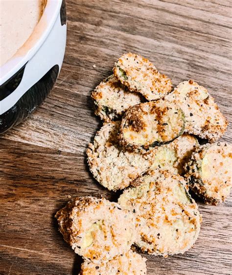 Air Fried Pickles With Sriracha Ranch Sauce Sarah Scoop