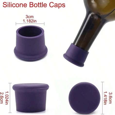 Pi Ce Bouchons De Bouteille De Vin En Silicone R Utilisables