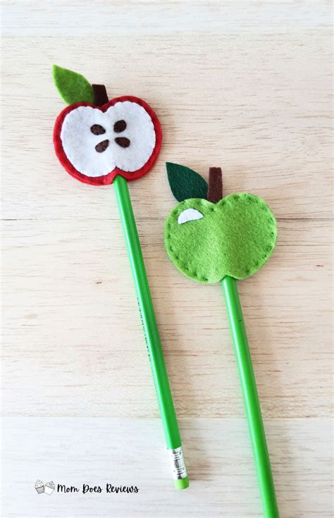 Felt Apple Pencil Topper Craft Mom Does Reviews